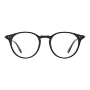 Black Clune J round eyeglasses frames on white background