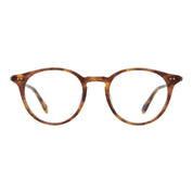 Tortoise Clune J round eyeglasses frames on white background