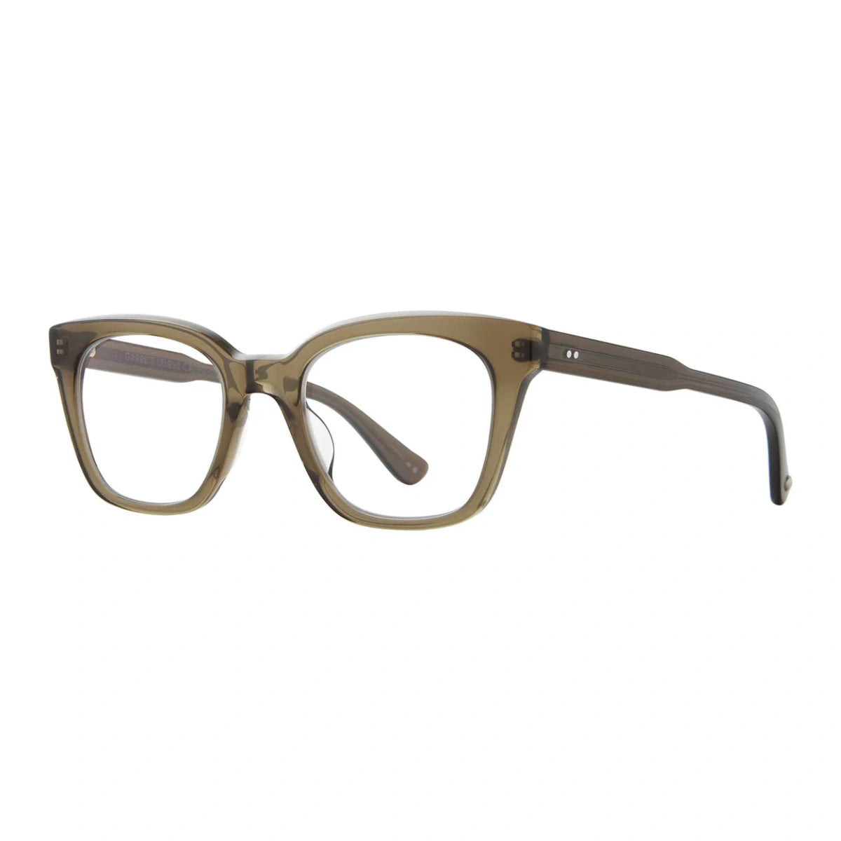 Olive green crystal El Rey cat-eyed womens eyeglasses by GLCO