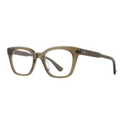 Olive green crystal El Rey cat-eyed womens eyeglasses by GLCO
