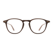 Garrett Leight Hampton J plastic round eyeglasses with titanium adjustable nose pads