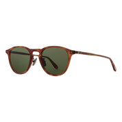 Tortoise GLCO Blue Collection Hampton J round p3 plastic sunglasses with glass lenses