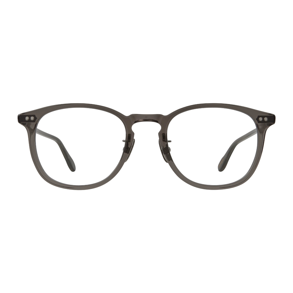 Grey Kinney J glasses with nose pads by Garrett Leight