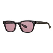Black narrow rectangular plastic wayfarer sunglasses by GLCO