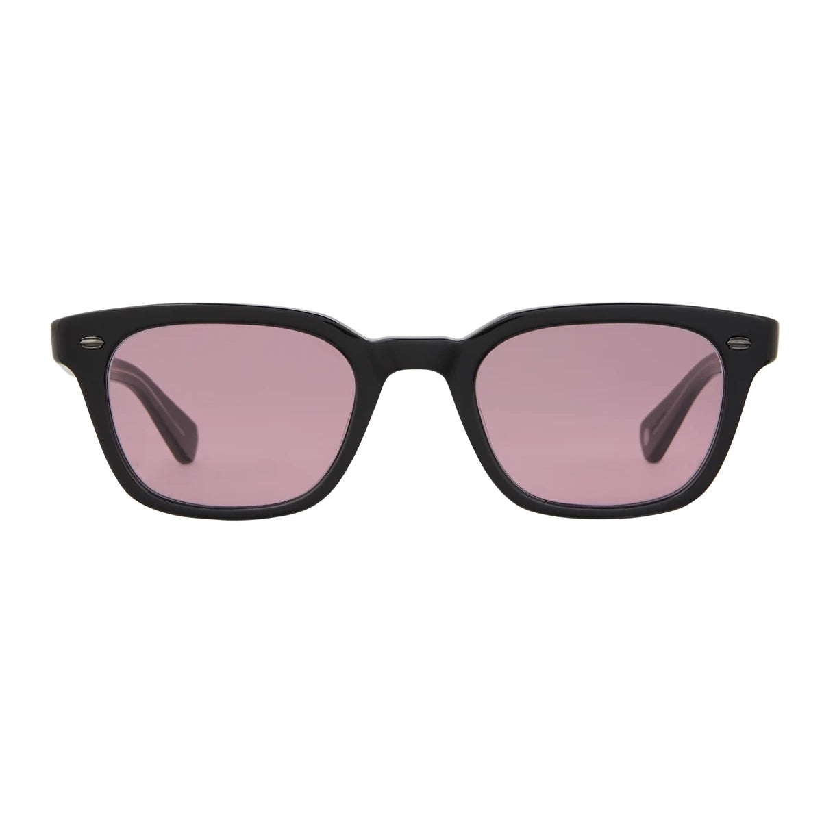 Black narrow rectangular plastic wayfarer sunglasses by GLCO