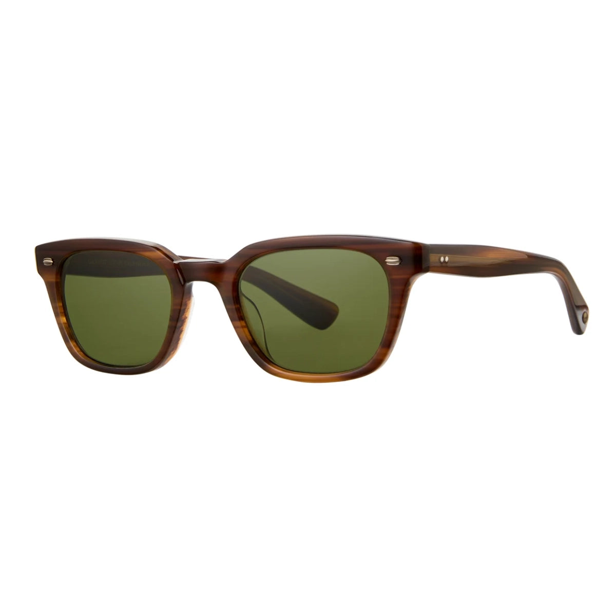 Cherry wood narrow rectangular plastic wayfarer sunglasses by GLCO