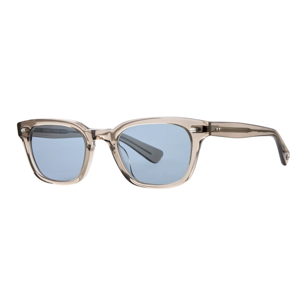 Clay crystal narrow rectangular plastic wayfarer sunglasses by GLCO