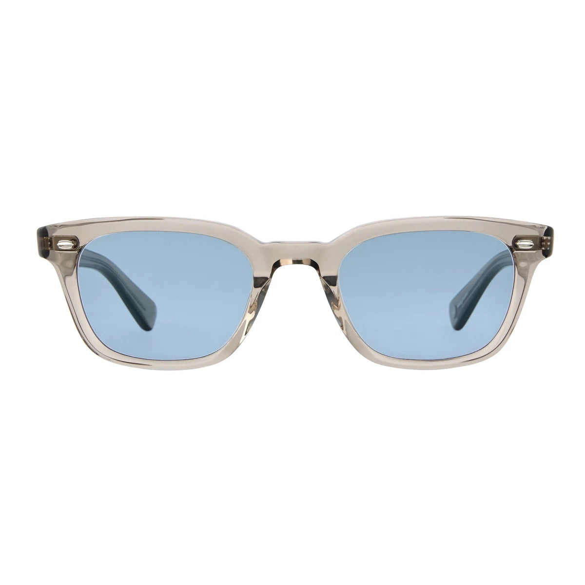 Clay crystal narrow rectangular plastic wayfarer sunglasses by GLCO
