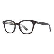 Black GLCO Zac square eyeglass frames on white background