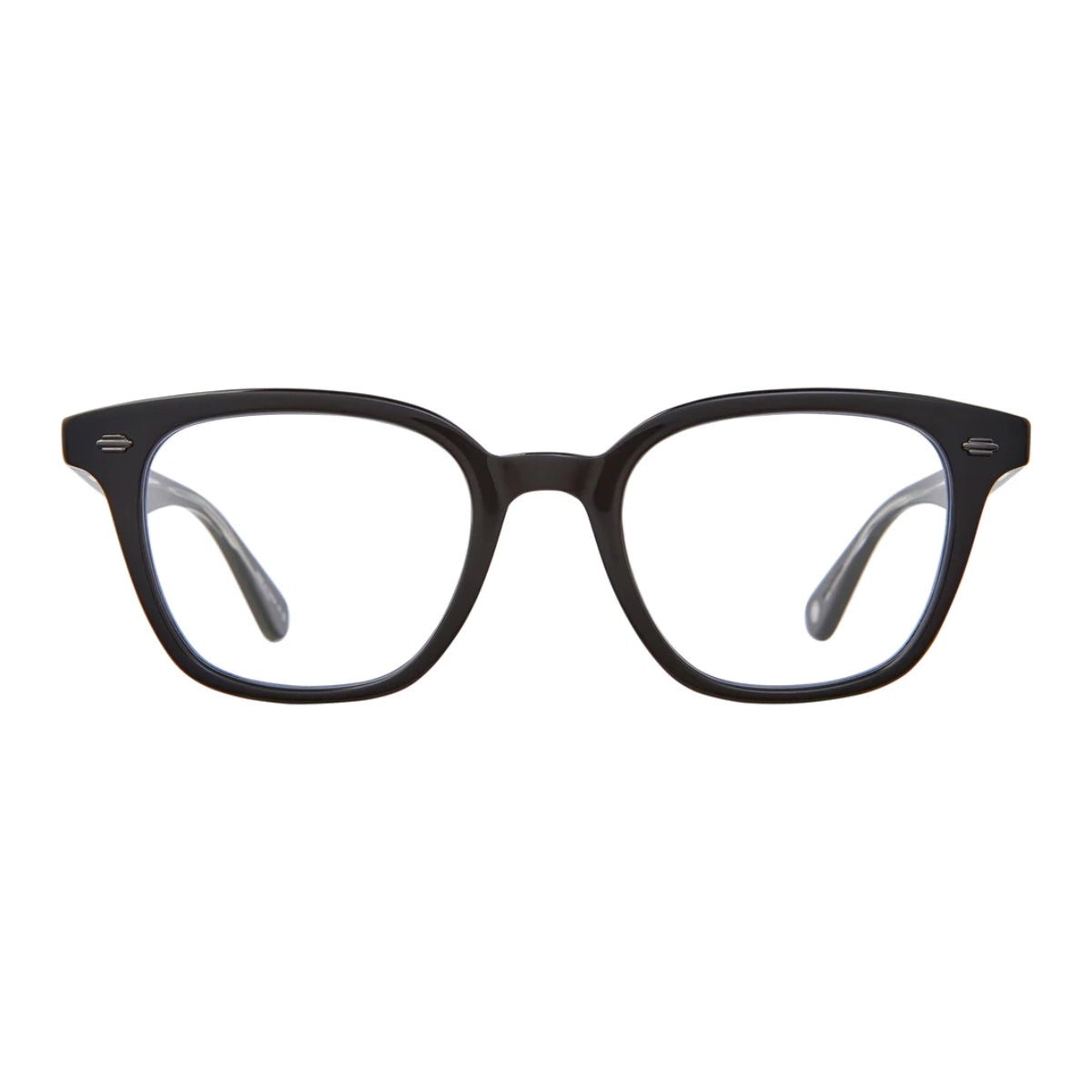 Black GLCO Zac square eyeglass frames on white background