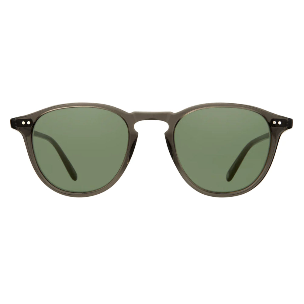 Black glass Hampton luxury sunglasses by Garrett Leight