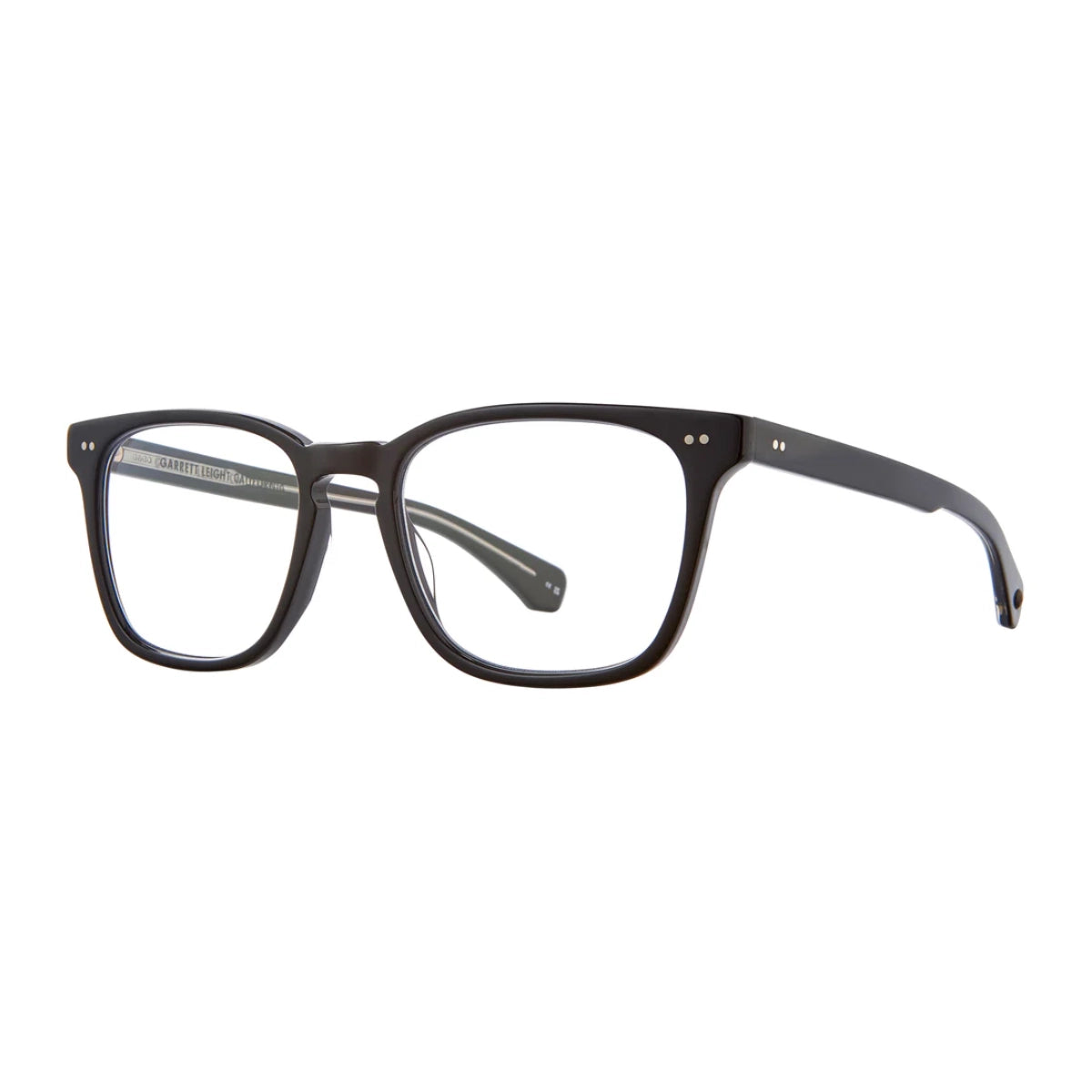 Black GLCO Earvin eyeglass frames on white background