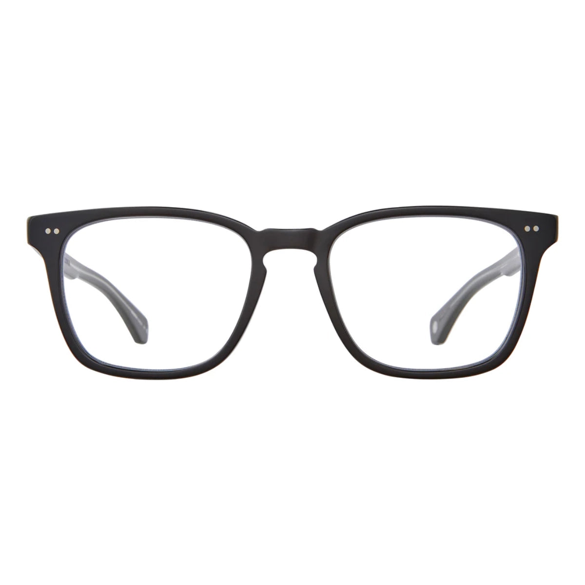 Black GLCO Earvin eyeglass frames on white background