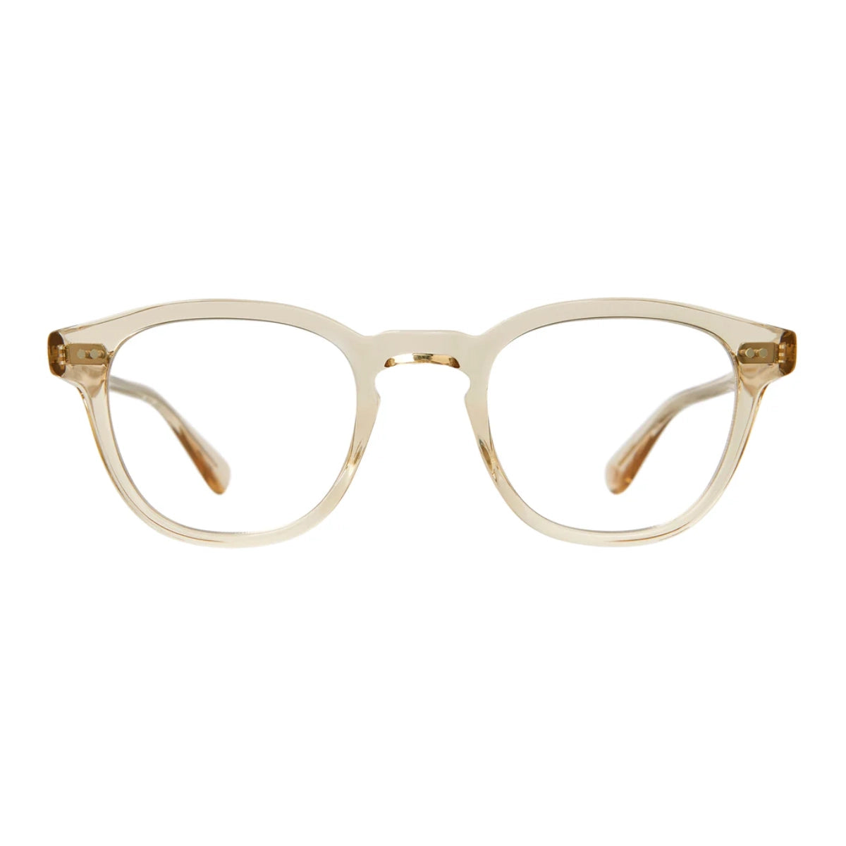 Champagne Evan glasses by GLCO on white background
