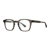 Black crystal Garrett Leight bold square plastic eyeglass frames for men and women