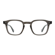 Black crystal Garrett Leight bold square plastic eyeglass frames for men and women