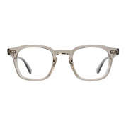 Clay crystal Garrett Leight bold square plastic eyeglass frames for men and women