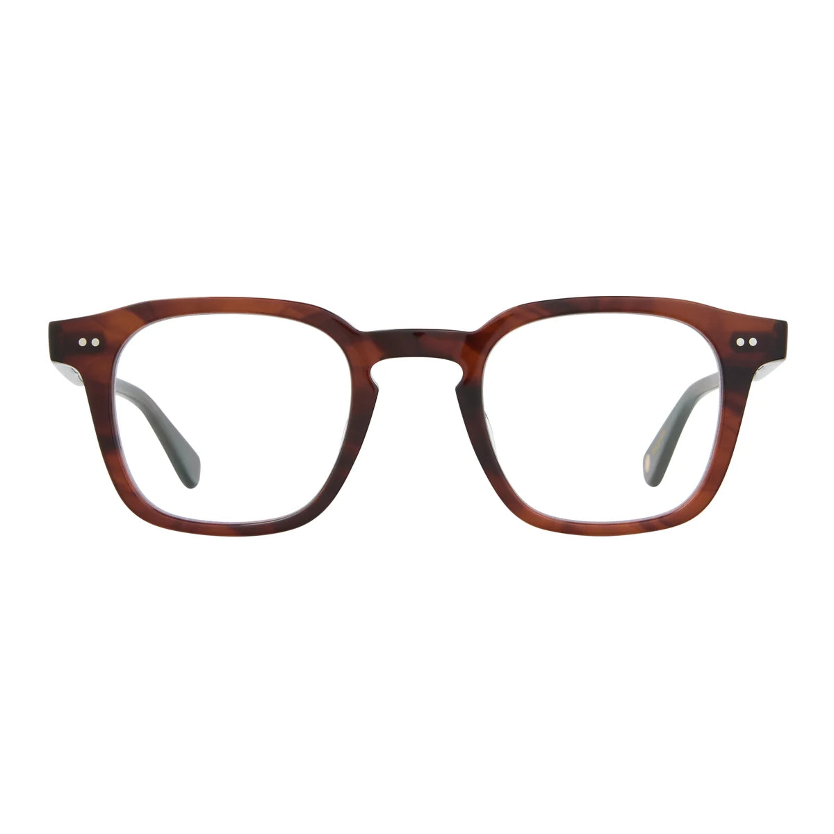 Tortoise Garrett Leight bold square plastic eyeglass frames for men and women