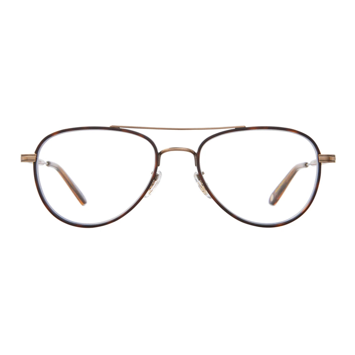 Antique GLCO Linnie small aviator eyeglasses for women and men on white background