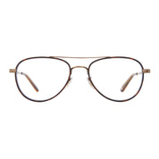 Antique GLCO Linnie small aviator eyeglasses for women and men on white background