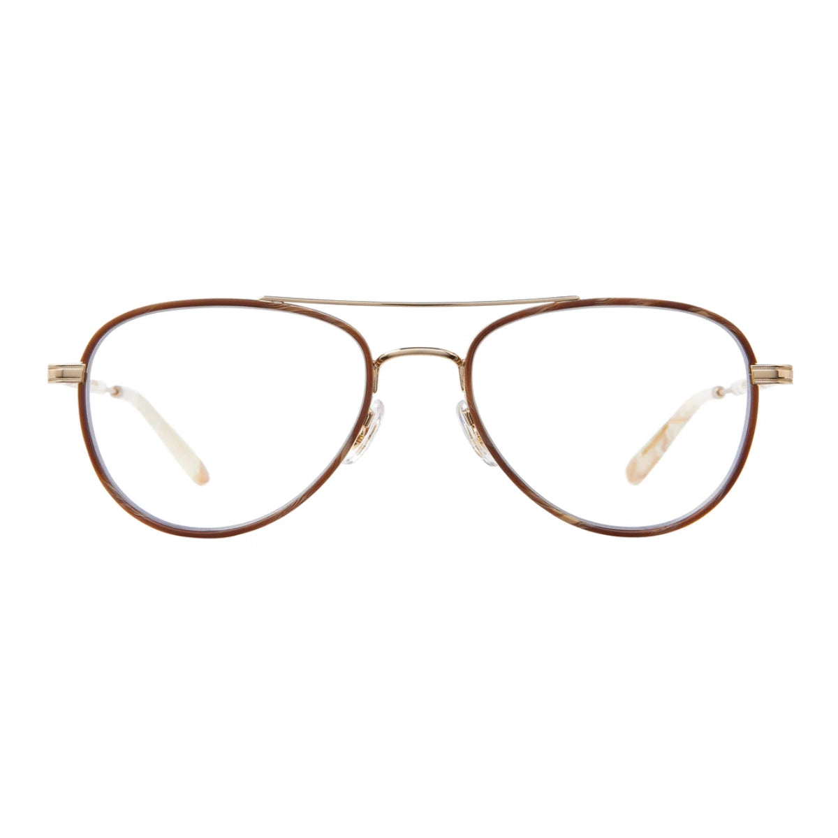 Gold GLCO Linnie small aviator eyeglasses for women and men on white background