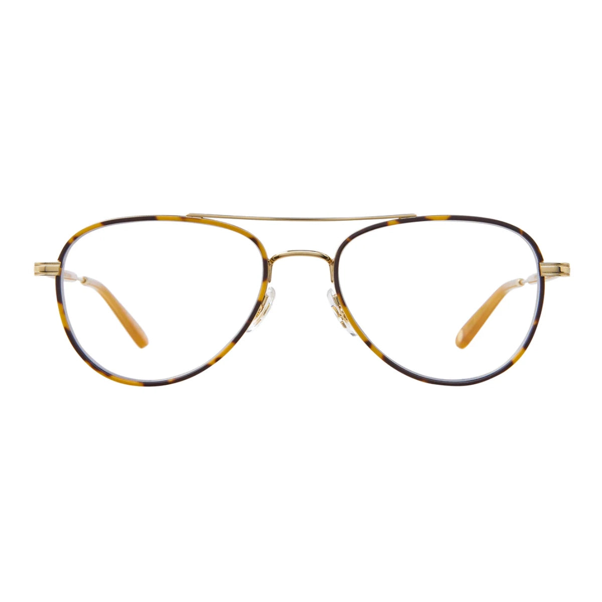 Tortoise GLCO Linnie small aviator eyeglasses for women and men on white background