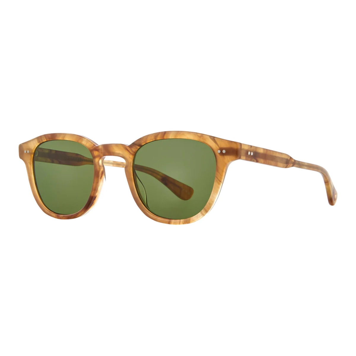 Agave tortoise GLCO Evan premium sunglasses on white background