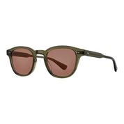 Willow green GLCO Evan premium sunglasses on white background