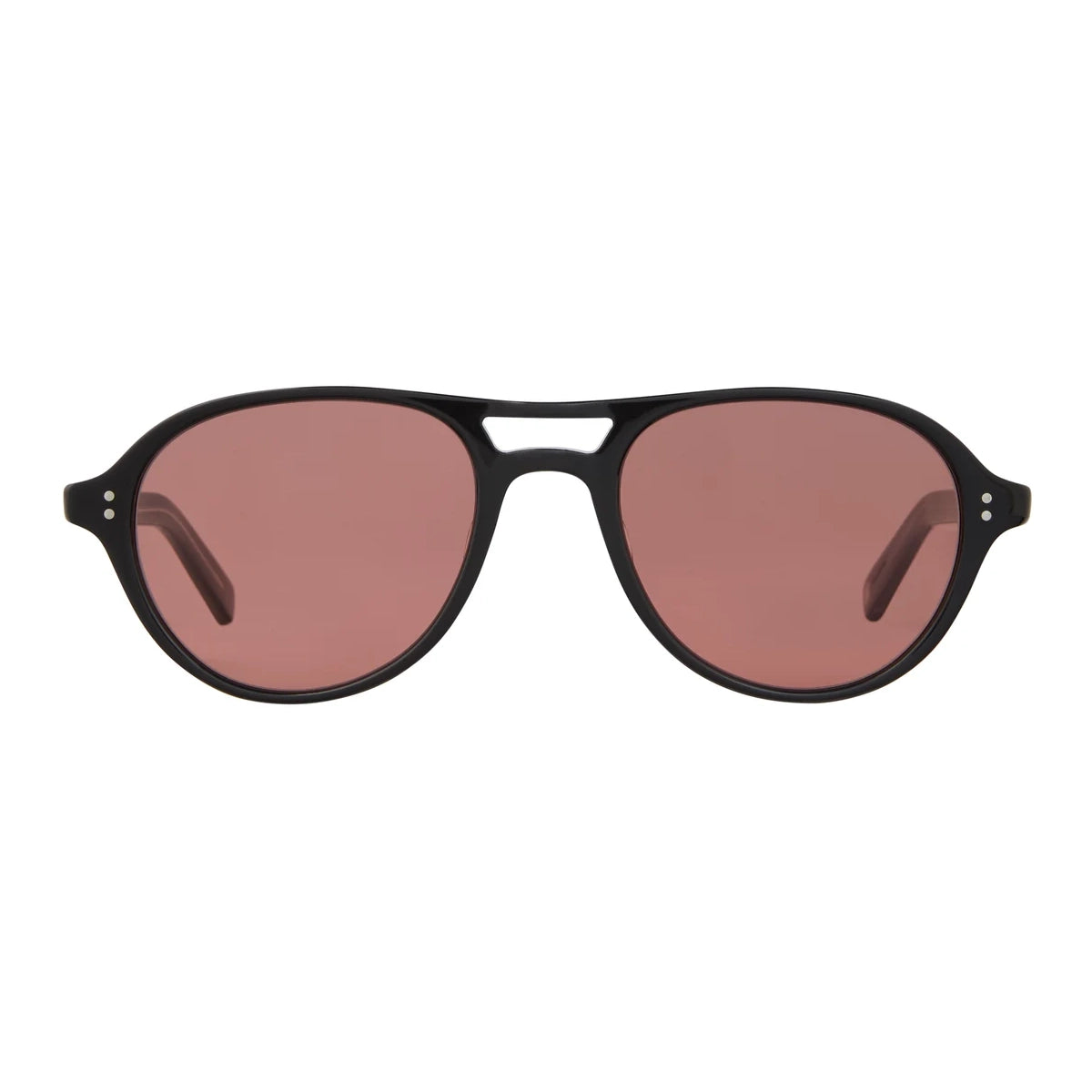 Black Garrett Leight plastic aviator sunglasses