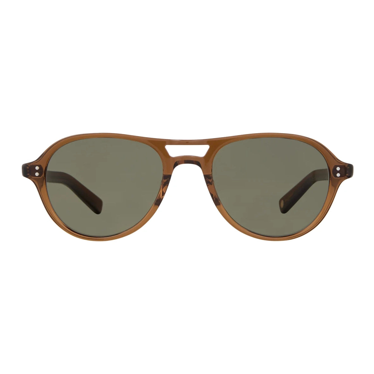 Brown cola Garrett Leight plastic aviator sunglasses