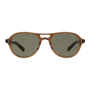 Brown cola Garrett Leight plastic aviator sunglasses
