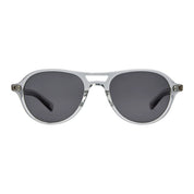 Clear LLG Garrett Leight plastic aviator sunglasses