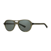 Green crystal Garrett Leight plastic aviator sunglasses