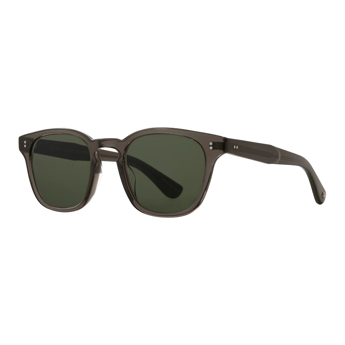 Black glass Ace wayfarer sunglasses with glass UV protection lenses by GLCO at THE OPTICAL. CO