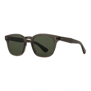 Black glass Ace wayfarer sunglasses with glass UV protection lenses by GLCO at THE OPTICAL. CO