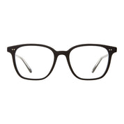 Black Garrett Leight Carina women's acetate eyeglasses on white background