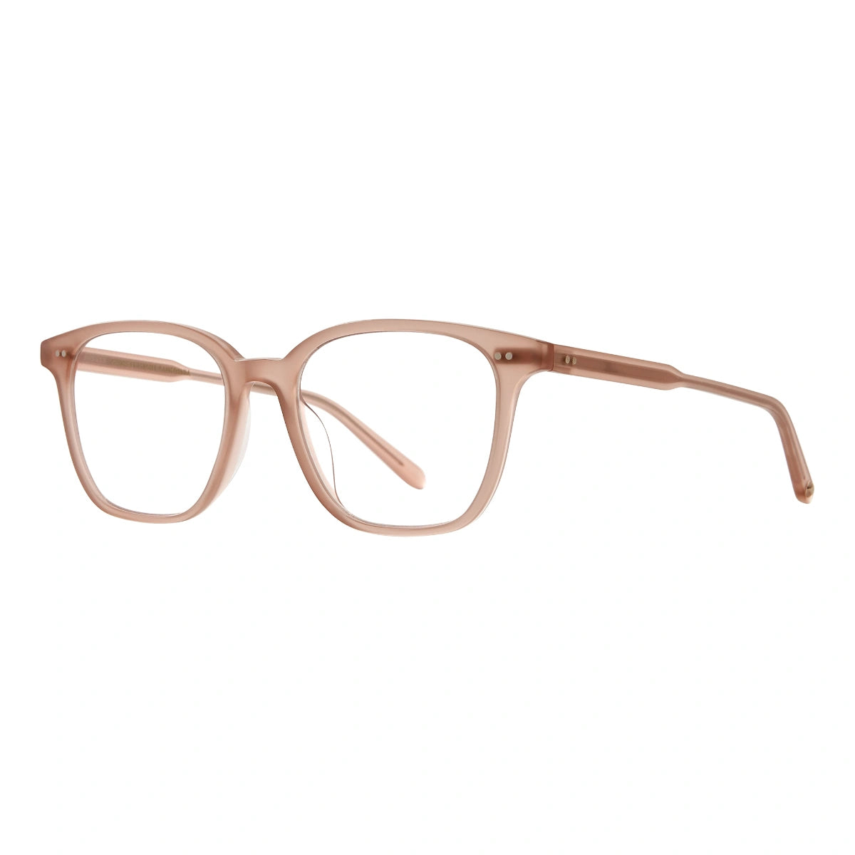 Rose Garrett Leight Carina women's acetate eyeglasses on white background
