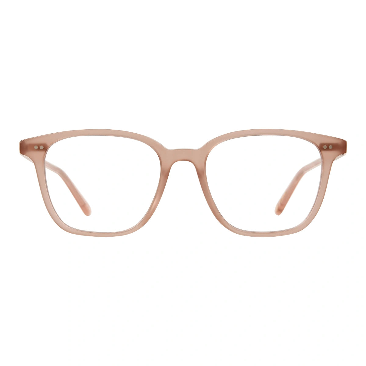 Rose Garrett Leight Carina women's acetate eyeglasses on white background