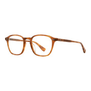 Tortoise Markus modern square eyeglass frames by Garrett Leight on a white background