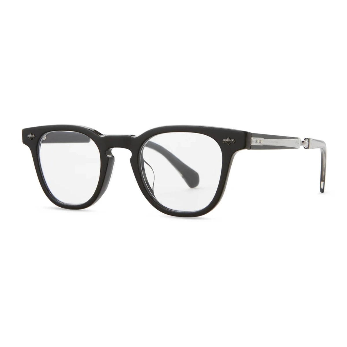 Black Mr. Leight luxury square prescription eyeglasses