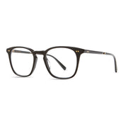 Black square Mr. Leight luxury plastic acetate eyeglasses at The Optical. Co