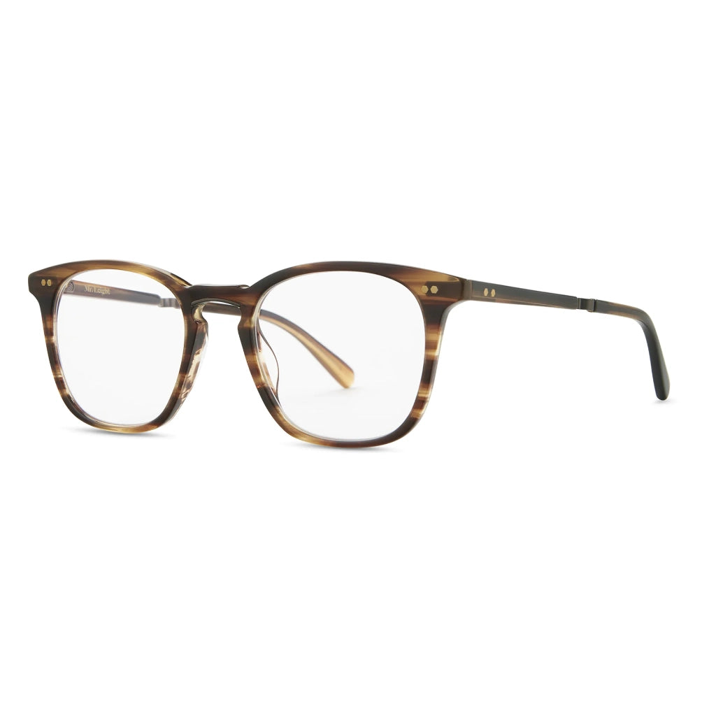 square Mr. Leight luxury plastic acetate eyeglasses at The Optical. Co