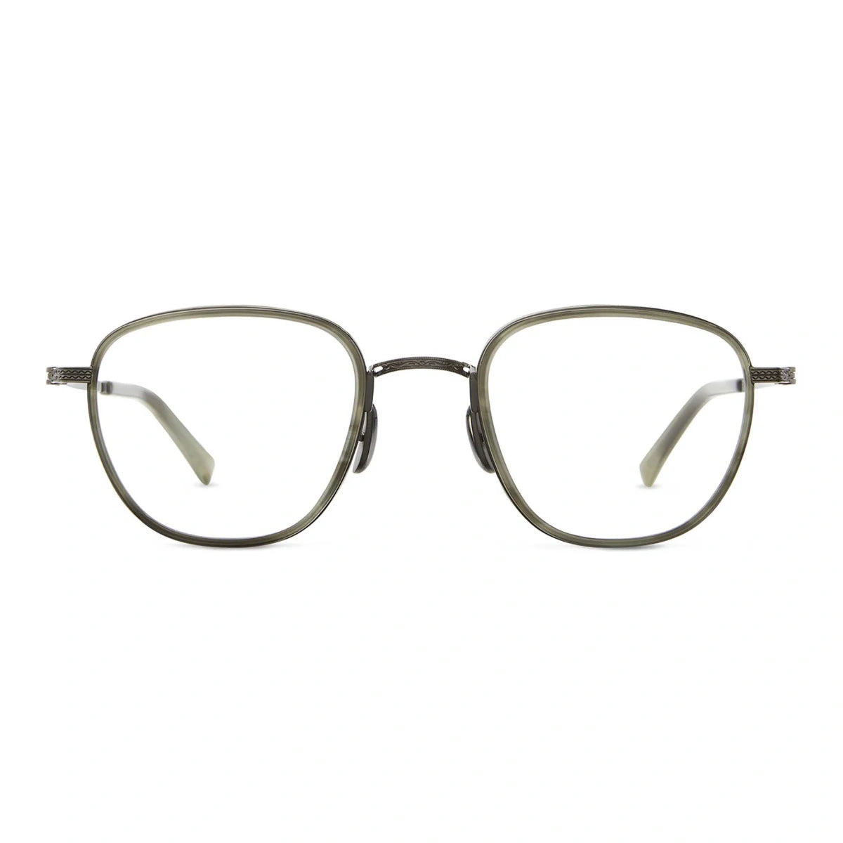 Pewter metal Mr. Leight Griffith titanium luxury eyewear