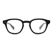 Black square Mr. Leight luxury plastic acetate eyeglasses at The Optical. Co