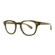 Green square Mr. Leight luxury plastic acetate eyeglasses at The Optical. Co