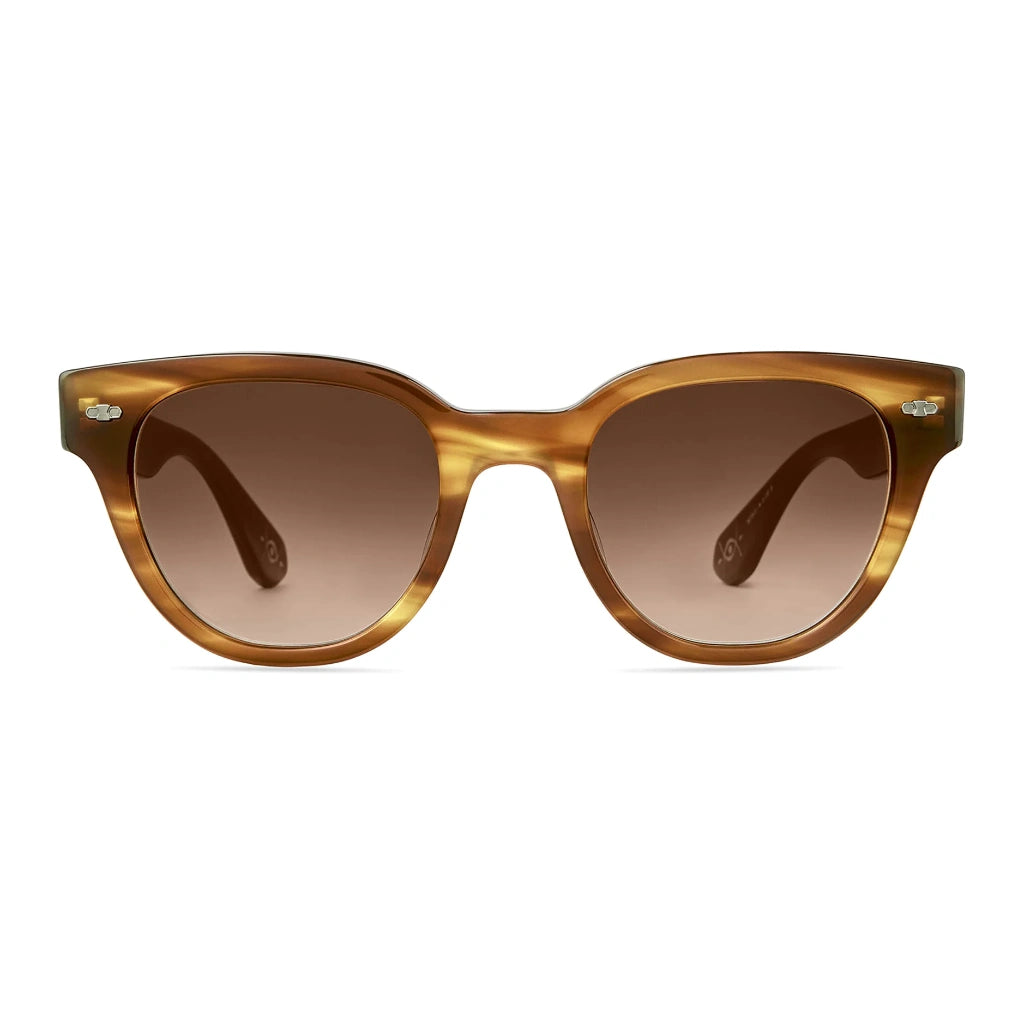 Tortoise plastic Mr. Leight oversized round cat-eyed luxury sunglasses for women
