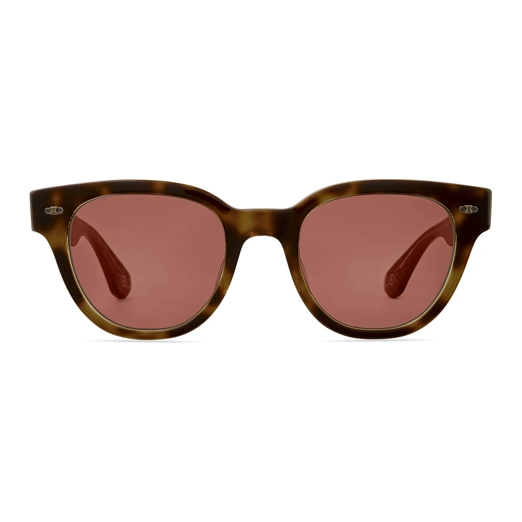 Dark Tortoise plastic Mr. Leight oversized round cat-eyed luxury sunglasses for women