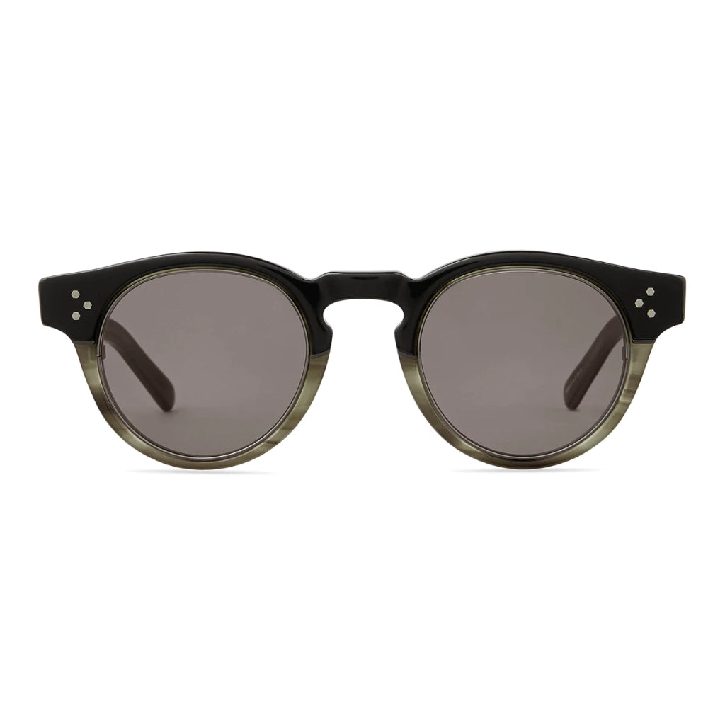 Two tone tortoise round Mr. Leight luxury sunglasses for men and women