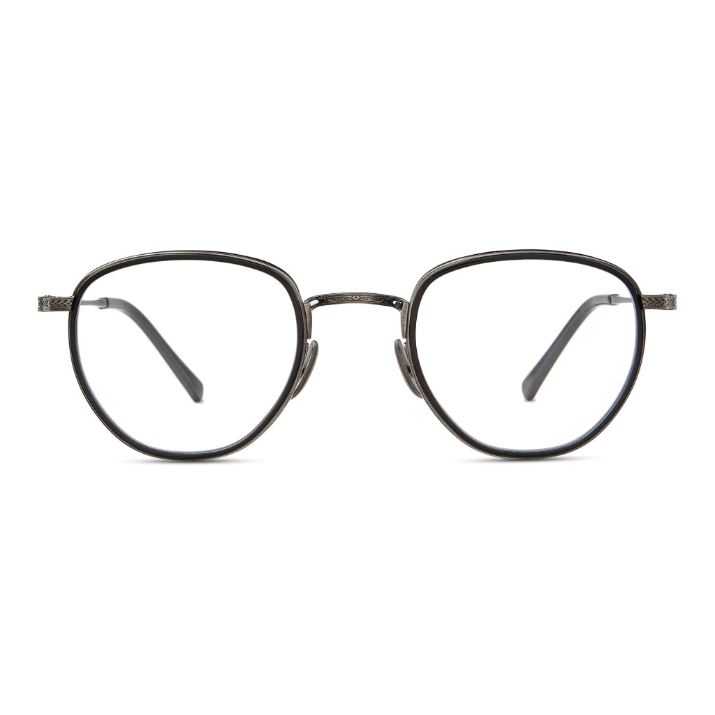 Black Mr. Leight luxury titanium metal handmade eyeglasses at The Optical Co