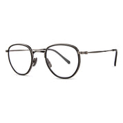 Black pewter Mr. Leight luxury titanium metal handmade eyeglasses at The Optical Co